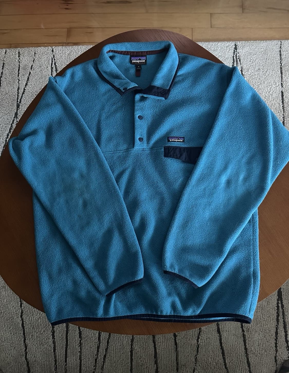 파타고니아 신칠라 스냅T 솔리드 블루 상품이미지1