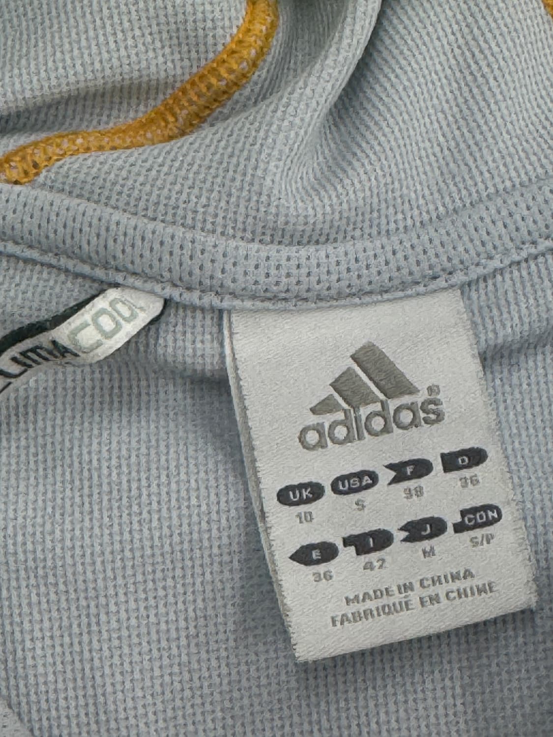 재팬 아디다스 그레이 네온 스티치 후드집업 져지 데코라 스포티   상품이미지5