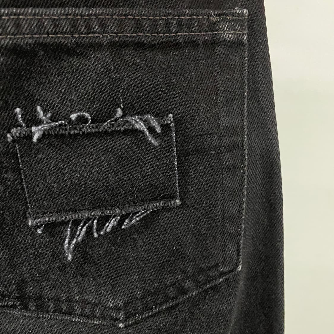 TRANSFERENCE 흑청 데님 팬츠 -(W) 상품이미지6