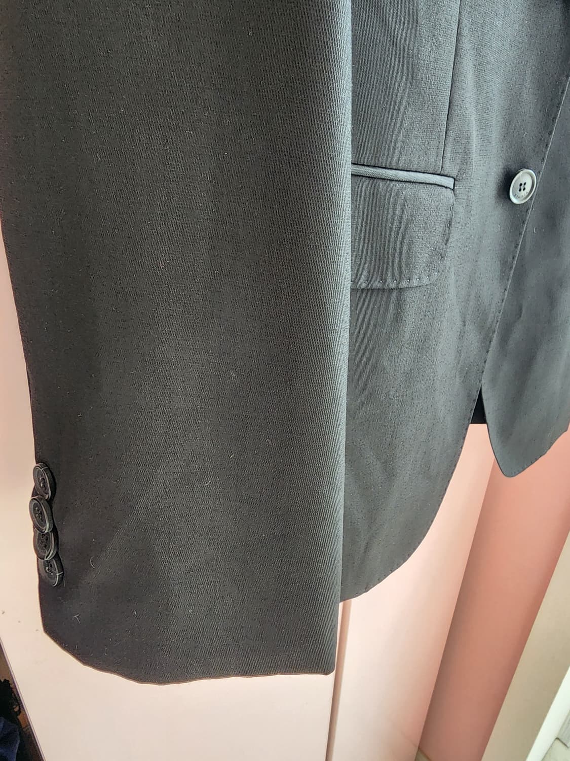 (새상품)ZIOZIA 지오지아 블랙 블레이저 팜. 100사이즈 정장 자켓 상품이미지3