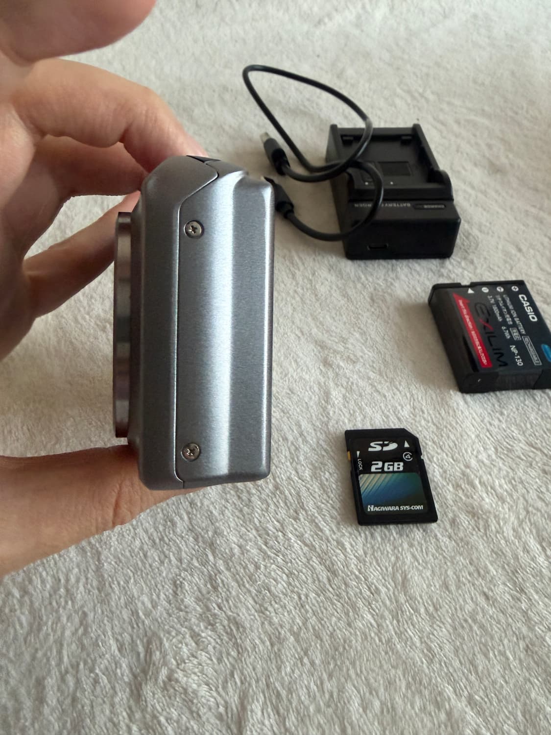 메이크업모드,작례o) 카시오 엑슬림 ZR400 그레이 실버 상품이미지3