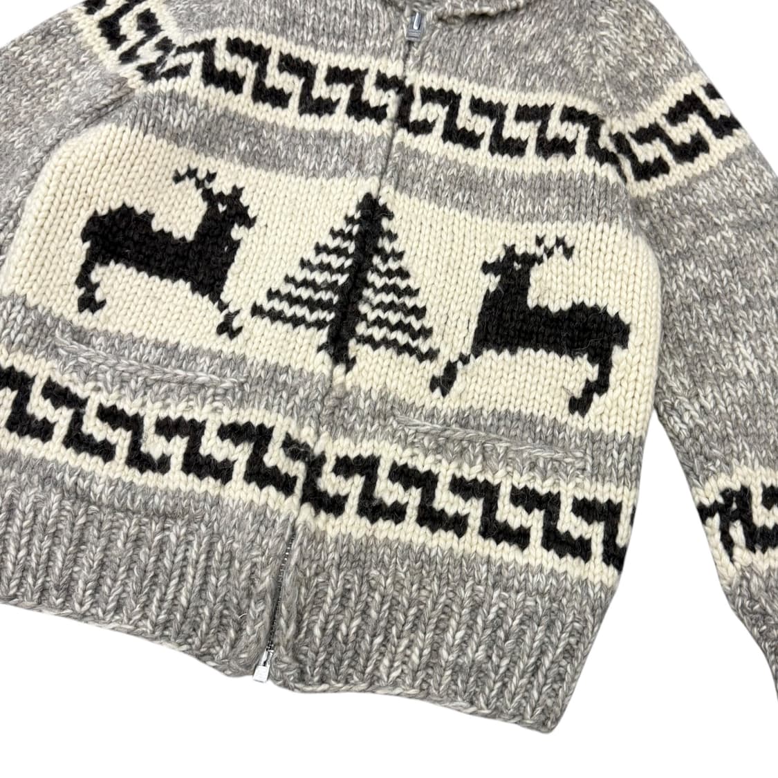 LONG HOUSE 캐나다 헤비울 코위찬 스웨터 집업 상품이미지5