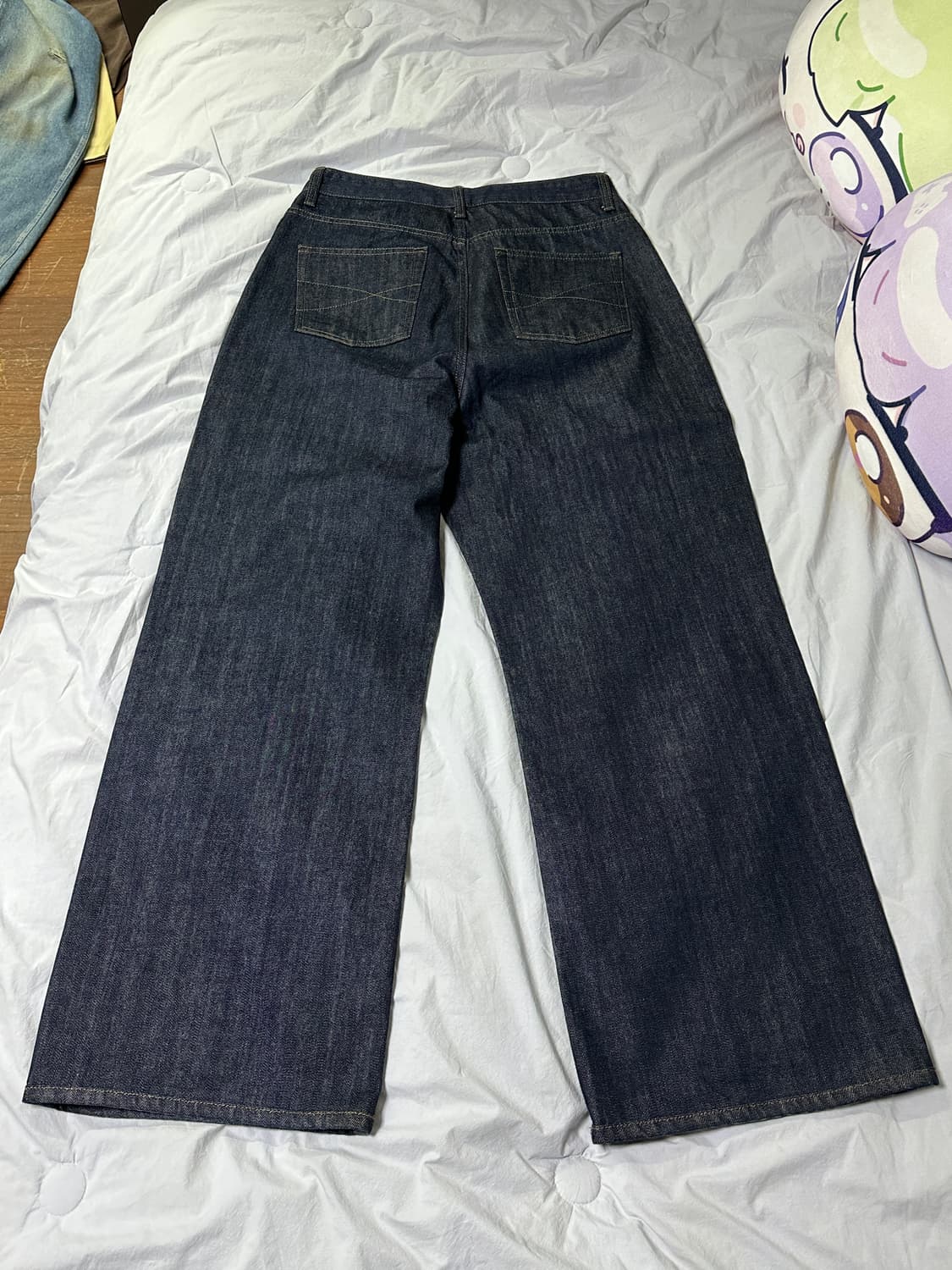 벨리에 트루 와이드 데님 팬츠 - 로우 인디고 상품이미지2