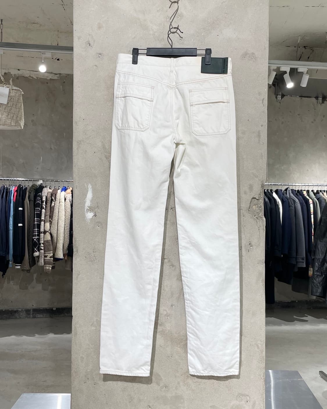 질샌더 화이트 지퍼플라이 데님 팬츠 상품이미지6