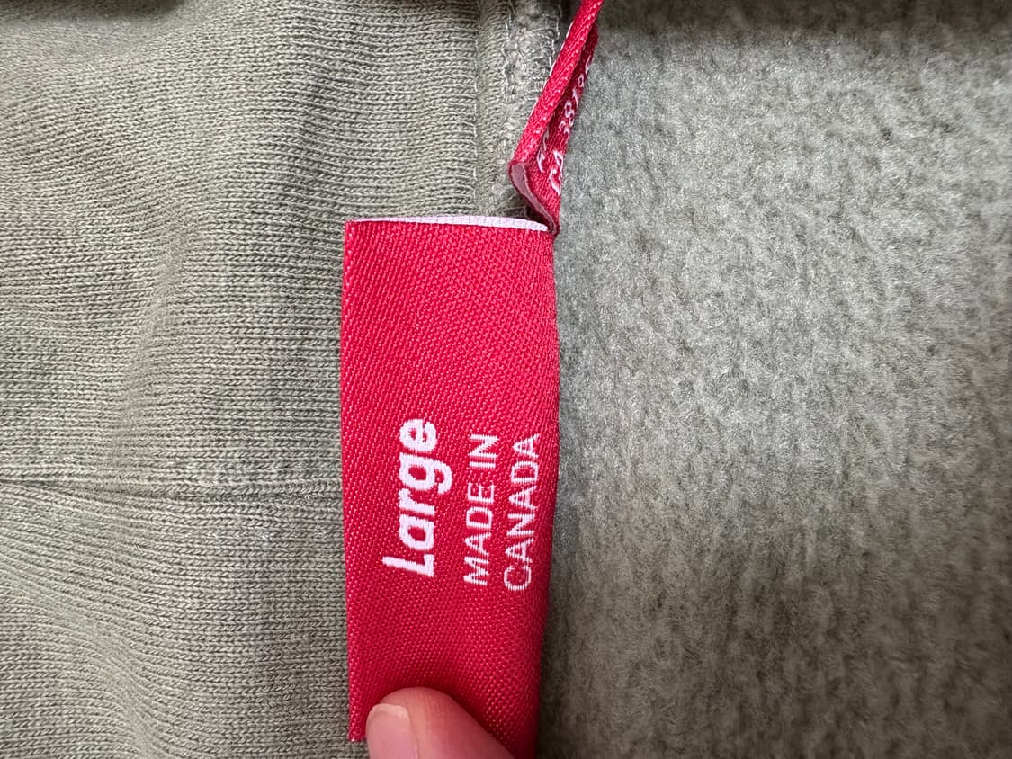 [L] 슈프림 S로고 후드집업 라이트 올리브 판매합니다. 상품이미지3