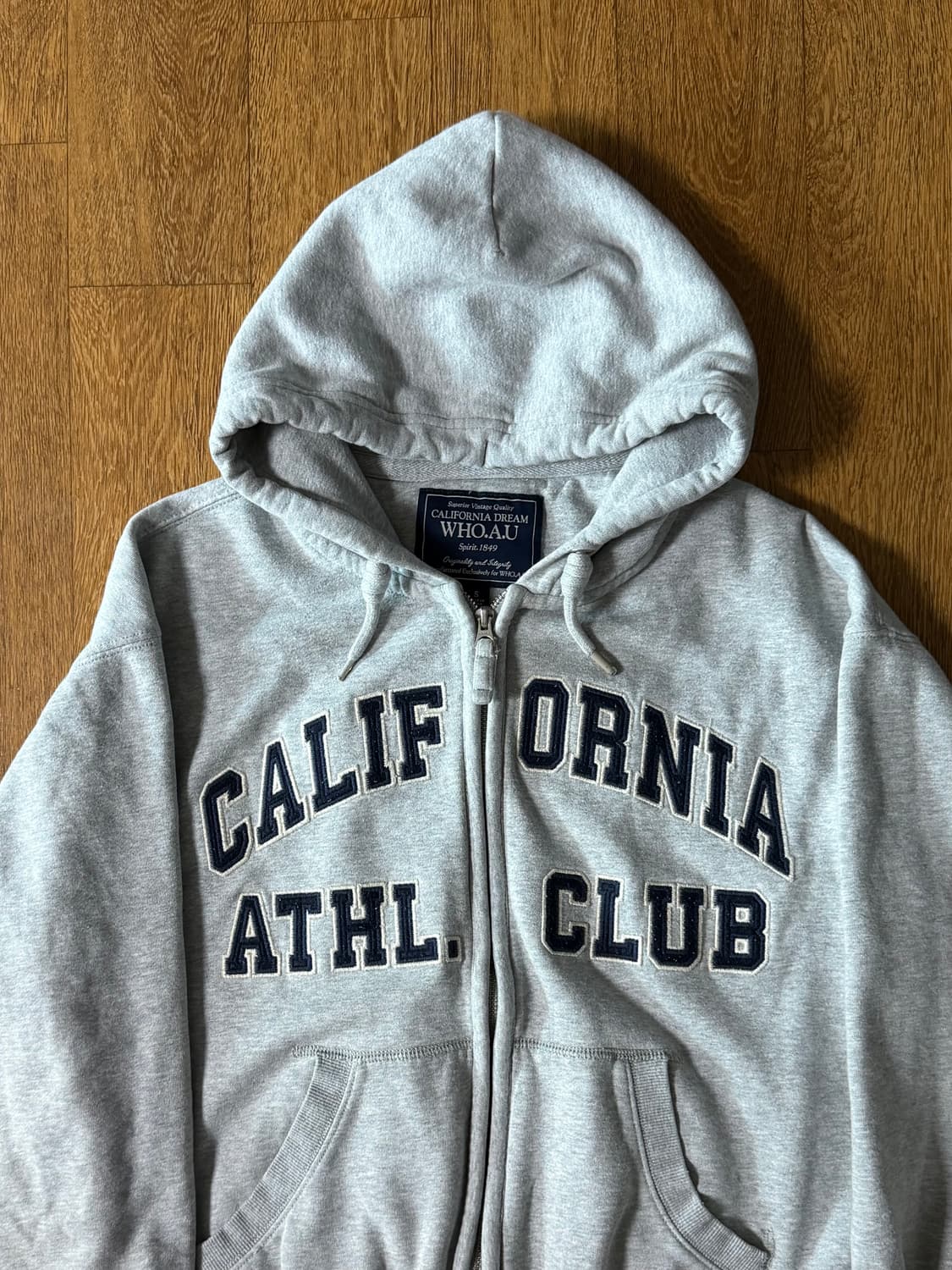 (급처!!) 후아유 캘리포니아 패치 그레이 후드집업 s 상품이미지1