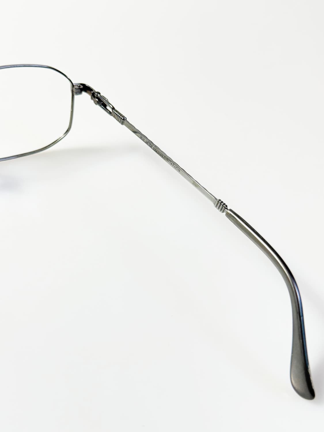 90s MIER DE PARIS 티타늄 슬림 스퀘어 빈티지 안경 상품이미지6