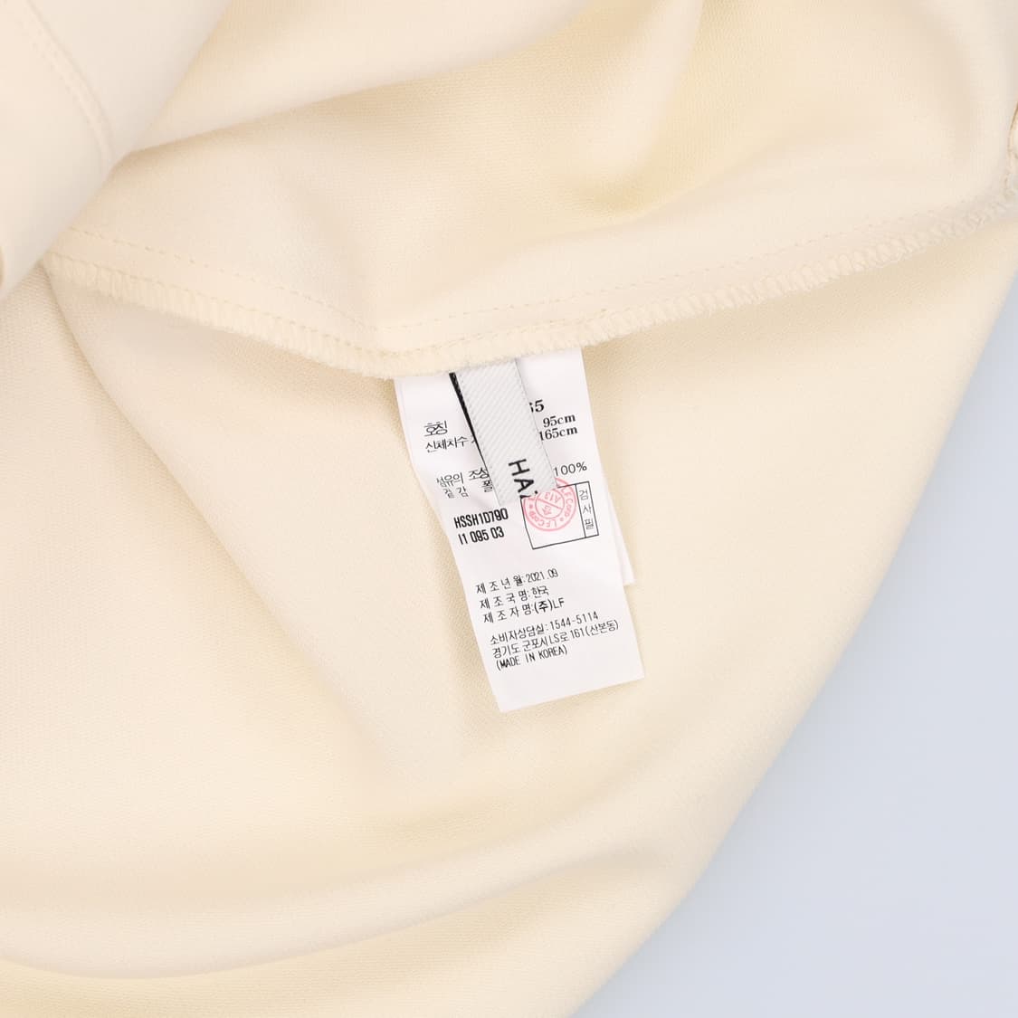 [95] 신형 헤지스 여성 포켓배색 긴팔 셔츠 블라우스 아이보리 3782 상품이미지7