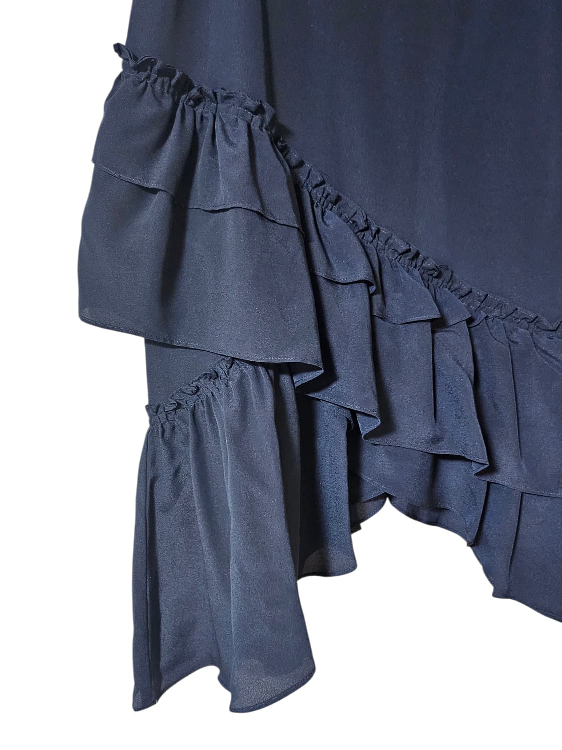 클럽모나코 언발 러플 스커트 네이비 55 | 세련된 A라인 상품이미지5