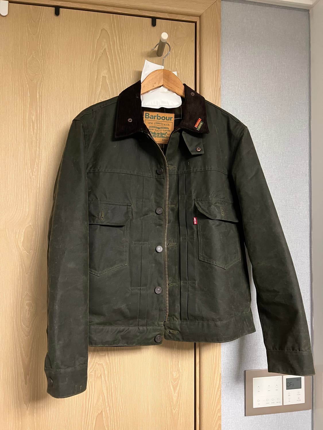 바버x리바이스 왁스 자켓(타입2)(m사이즈판매) 상품이미지1