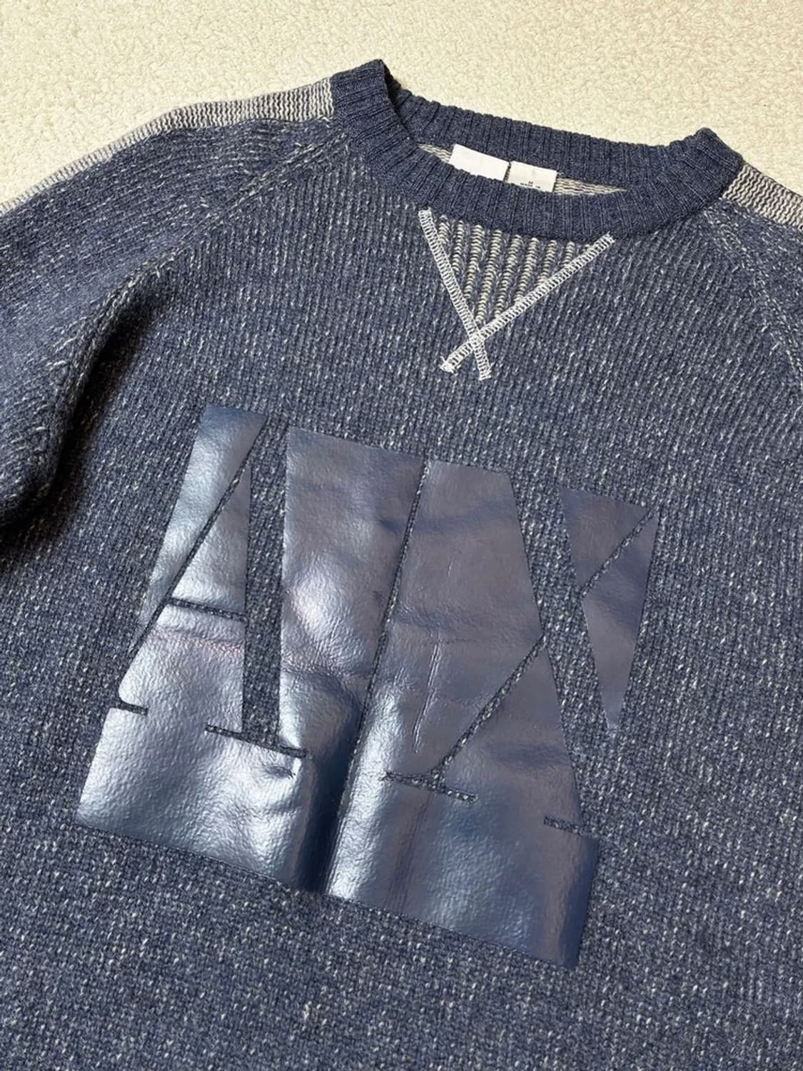 아르마니 익스체인지 00's 피그먼트 사이드라인 니트 PN7071 상품이미지3