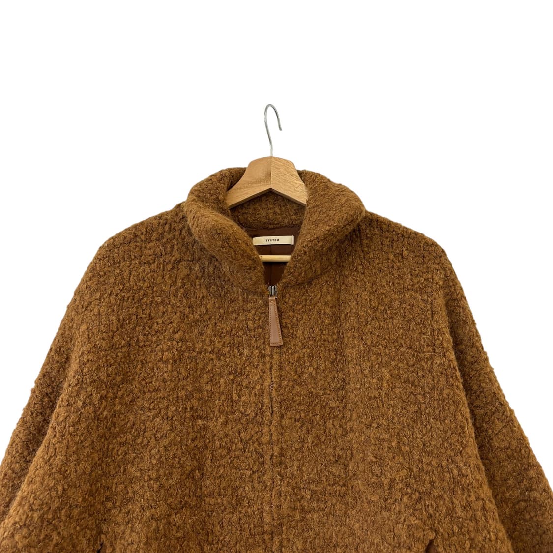 시스템 한섬 알파카 혼방 부클 자켓 F 상품이미지2