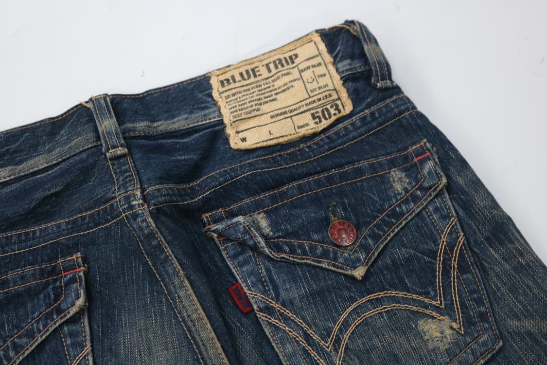 에드윈 503 블루트립 빈티지 워싱 플랩포켓 데님 부츠컷 상품이미지8