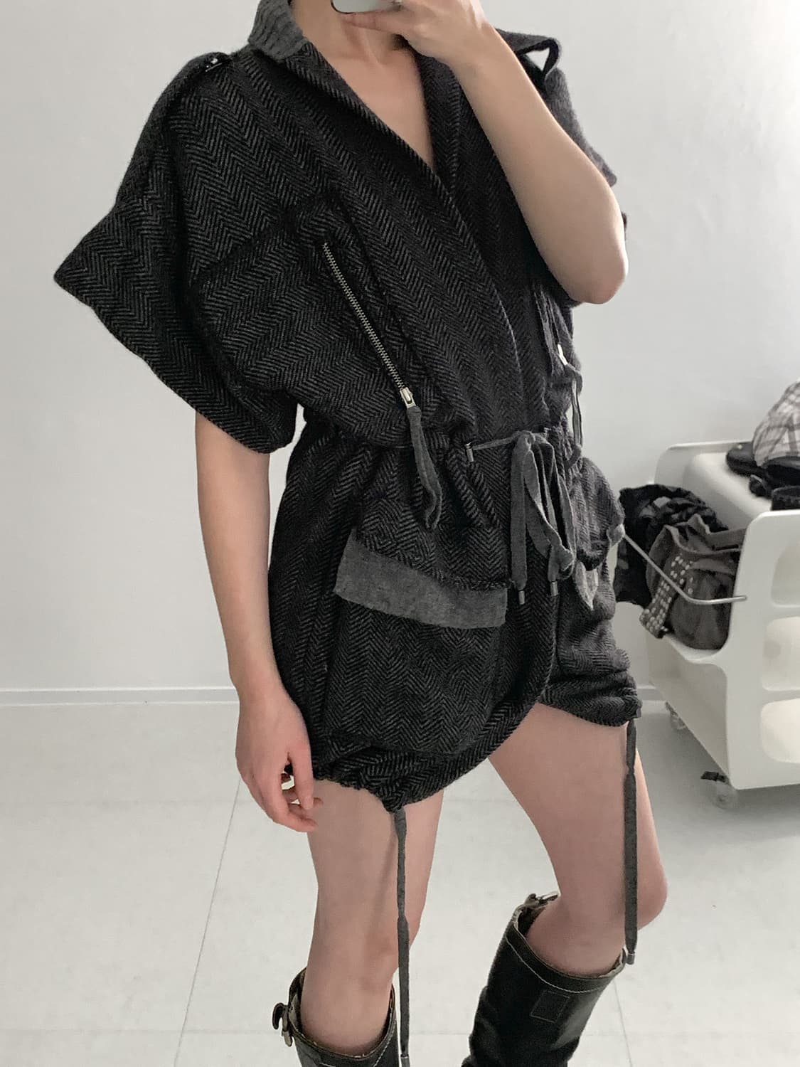 [개인소장] Wool Herringbone Dress 상품이미지2