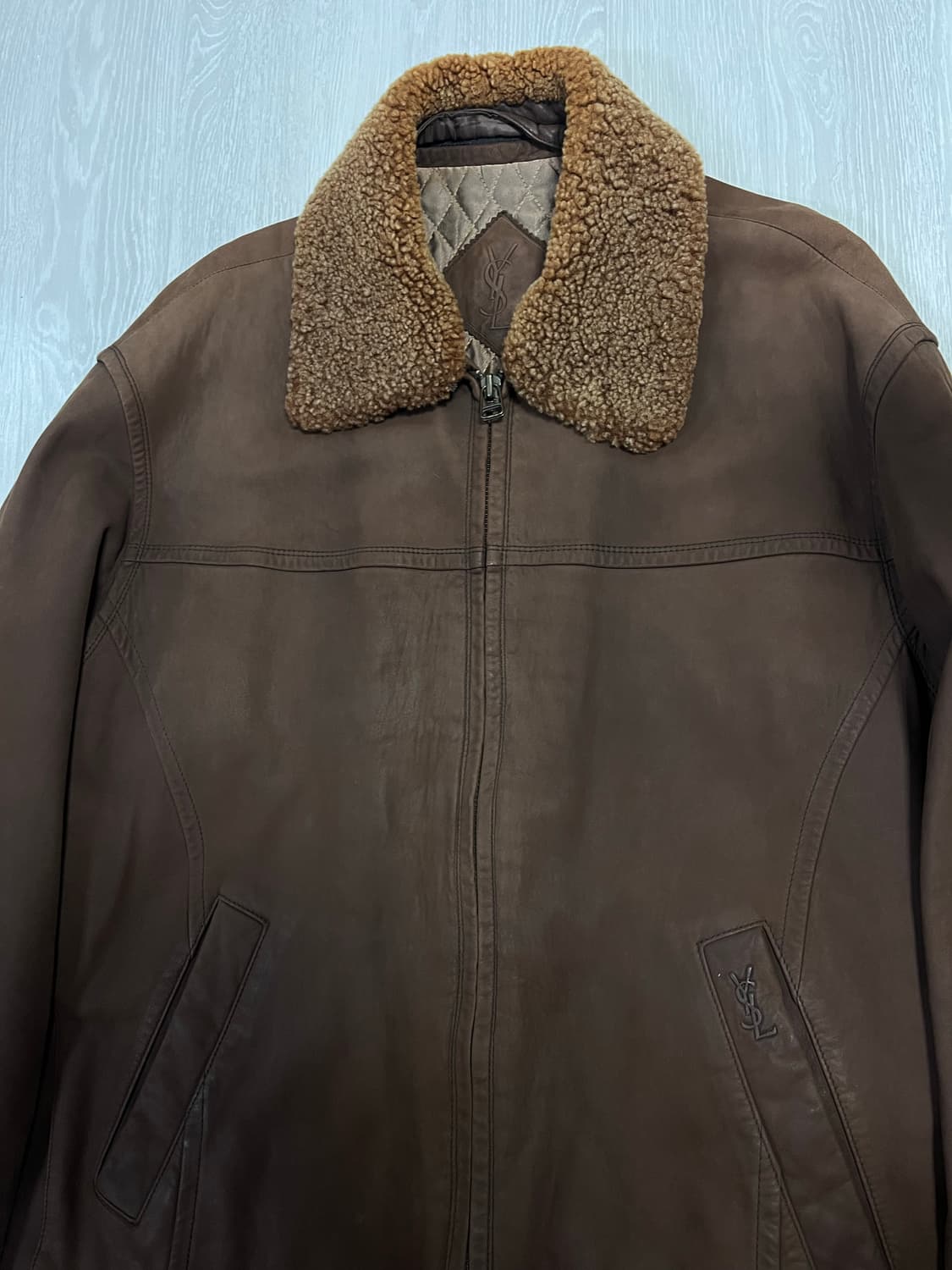 입생로랑 빈티지 양가죽 자켓 95-100 상품이미지2