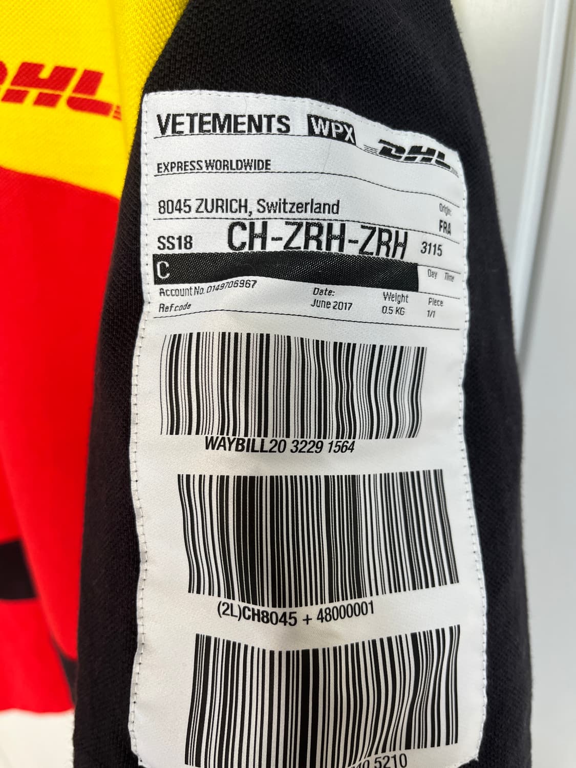 베트멍 18ss DHL 반팔 카라티셔츠 상품이미지3