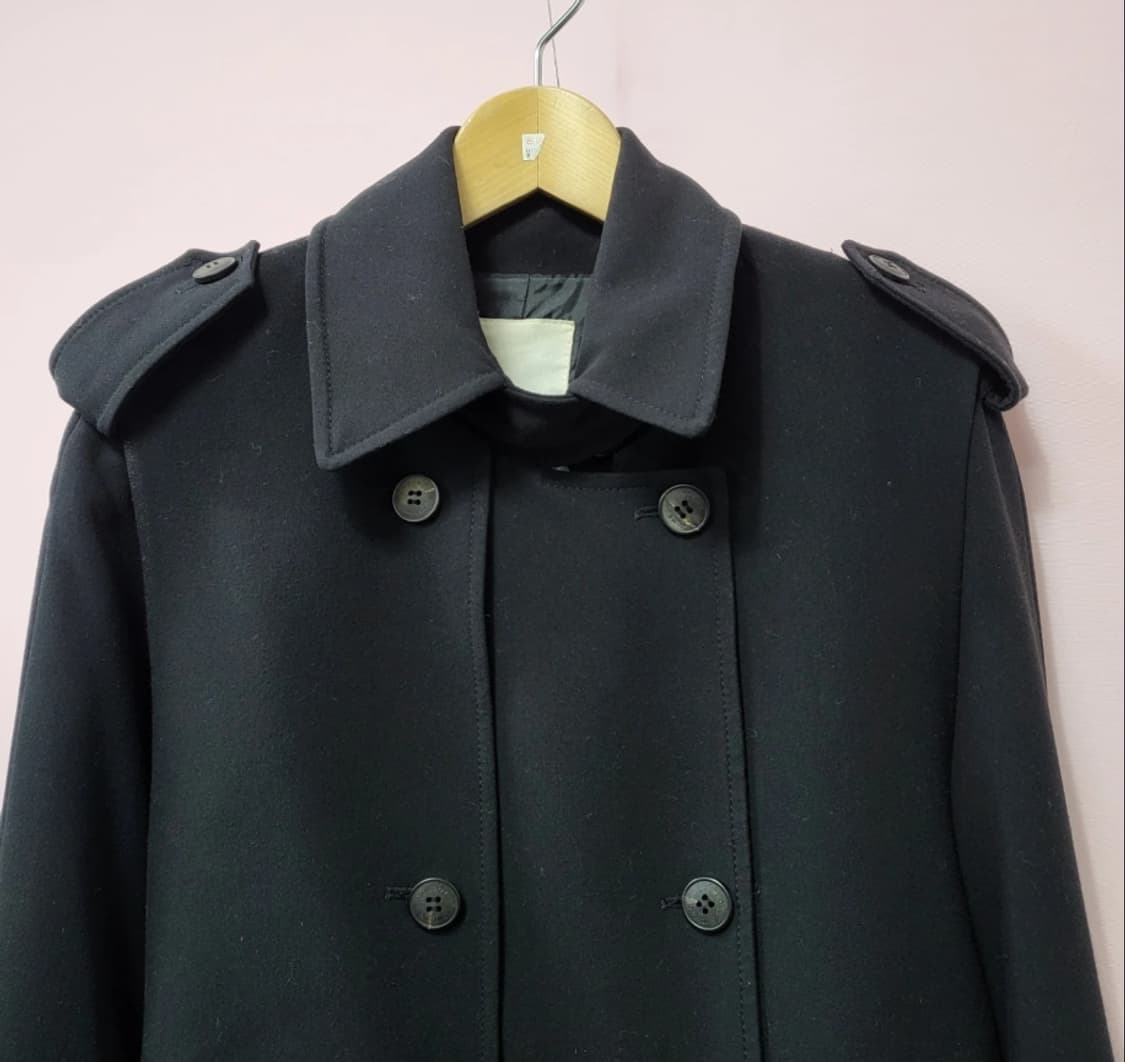 톰보이 블랙 더블 롱코트 ~66 상품이미지1