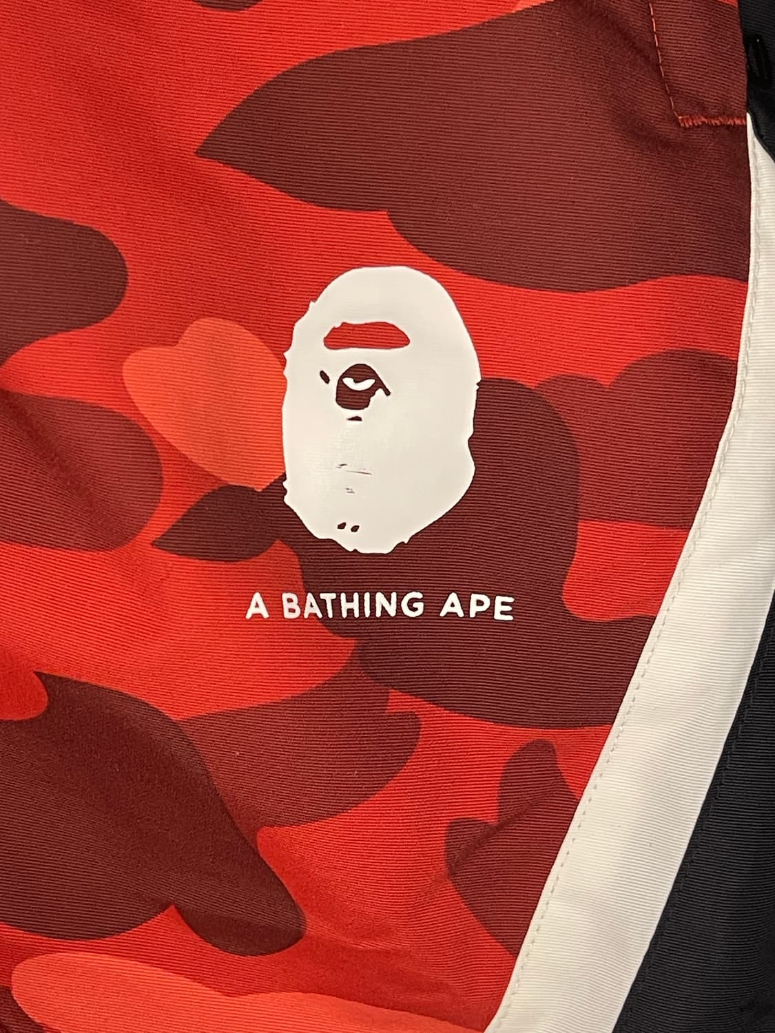 Bape 우븐 레드카모 트랙팬츠 상품이미지3