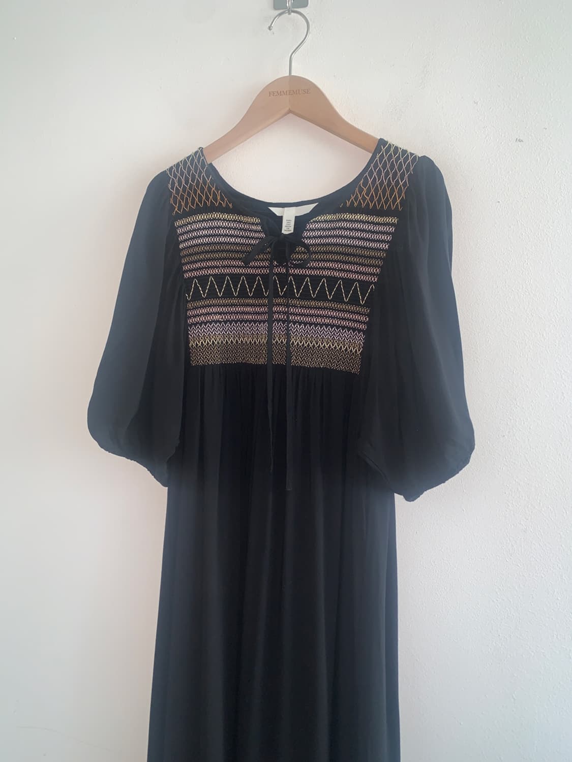 Bohemian black dress 상품이미지2