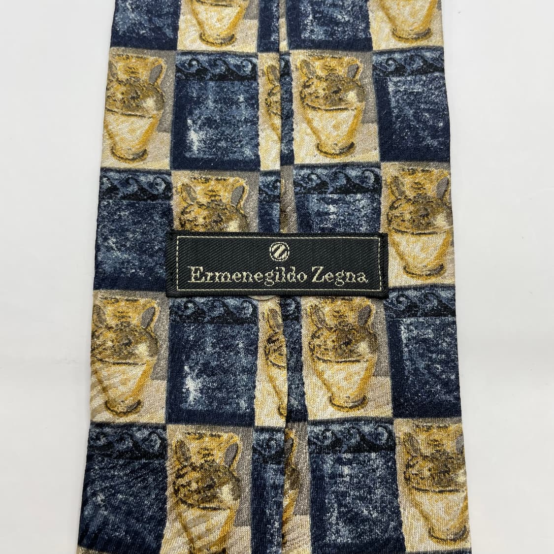 853) (Ermenegildo zegna) 에르메네질도제냐 패턴 넥타이 상품이미지5