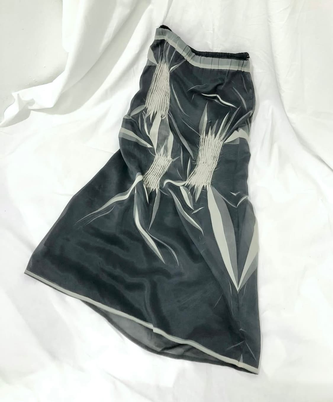 파우닝133 빈티지 스피치오 아카이브 쉬폰 롱스커트 상품이미지1