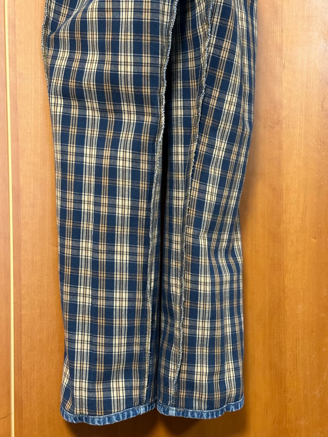 데님 진 / 청바지 체크 플라넬 면 안감 상품이미지7