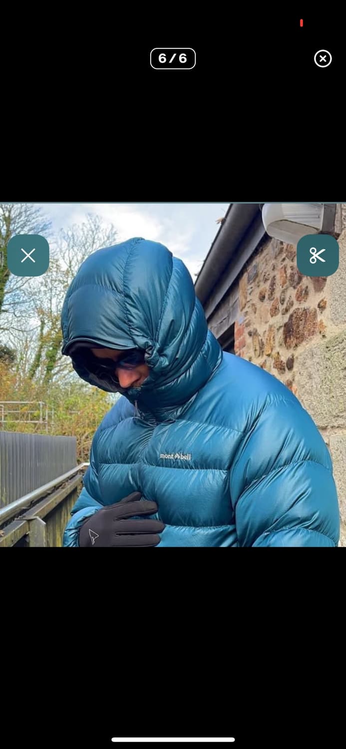 몽벨 알파인 라이트 다운 패딩 아쿠아 블루 상품이미지2