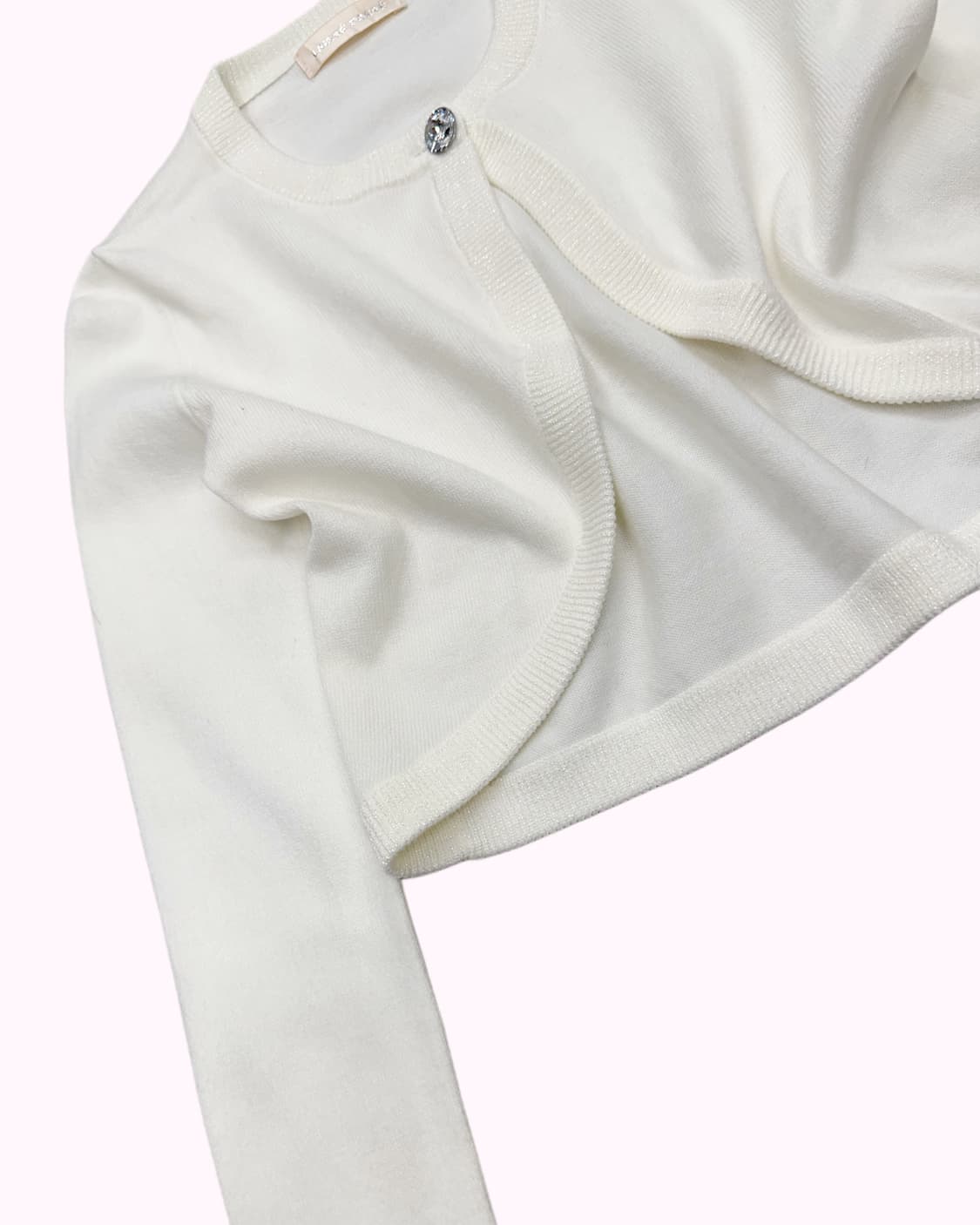 LAISSE PASSE cubic button cream bolero 상품이미지3