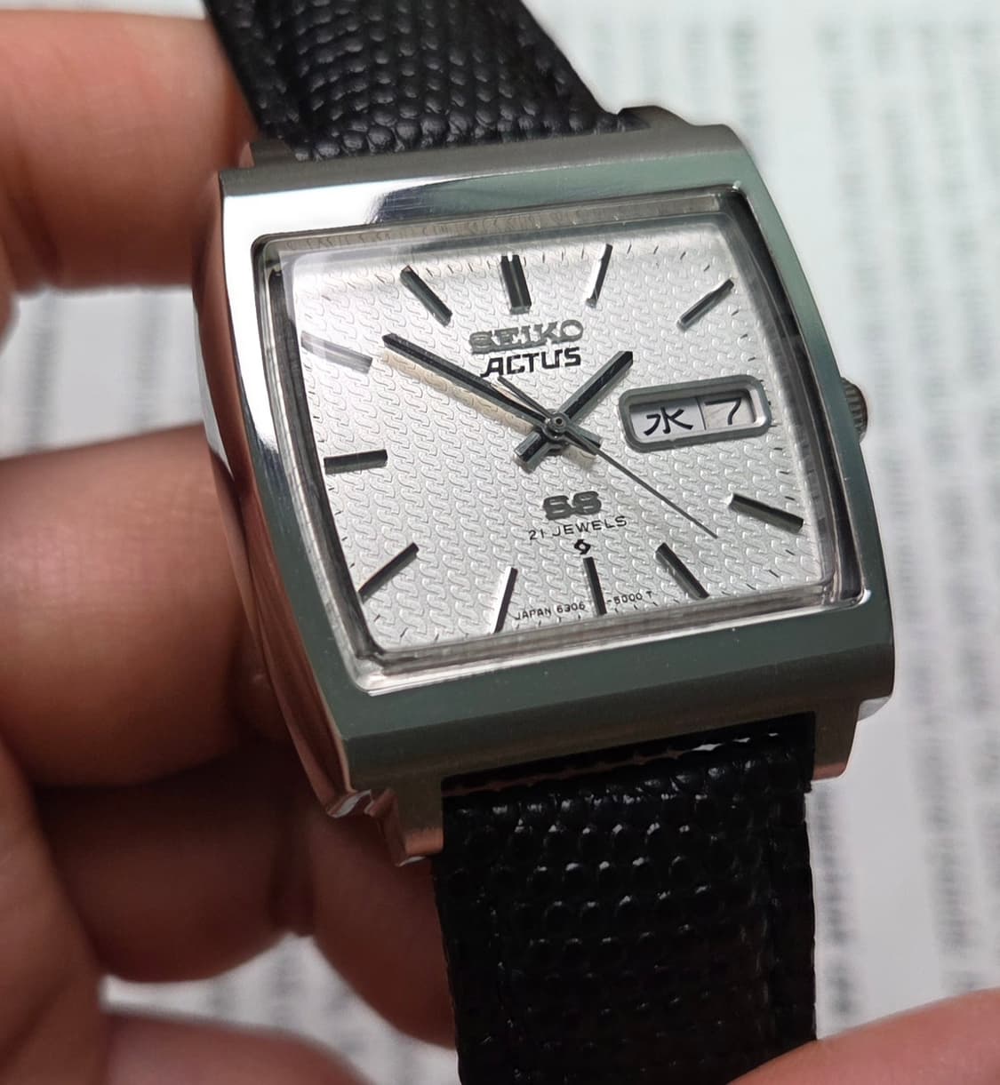 레어] 빈티지 세이코 액투스SS 테레비 순정 입체다이얼 한자 데이데이트  상품이미지5