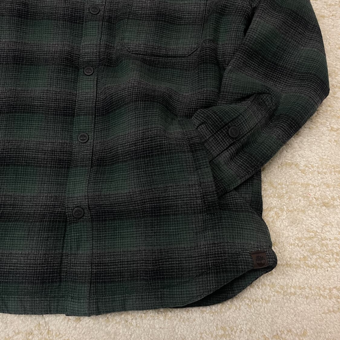 [M] 팀버랜드 헤비 코튼 쉐르파 체크 셔츠 자켓  상품이미지6