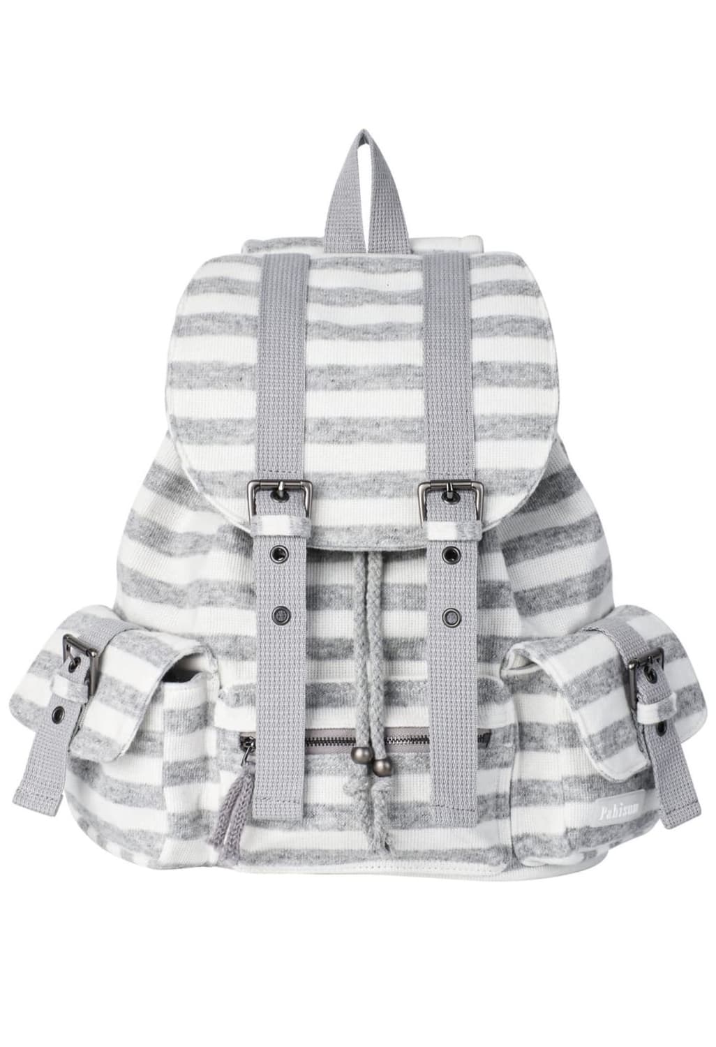 파히섬 wool stripe backpack gray 상품이미지1