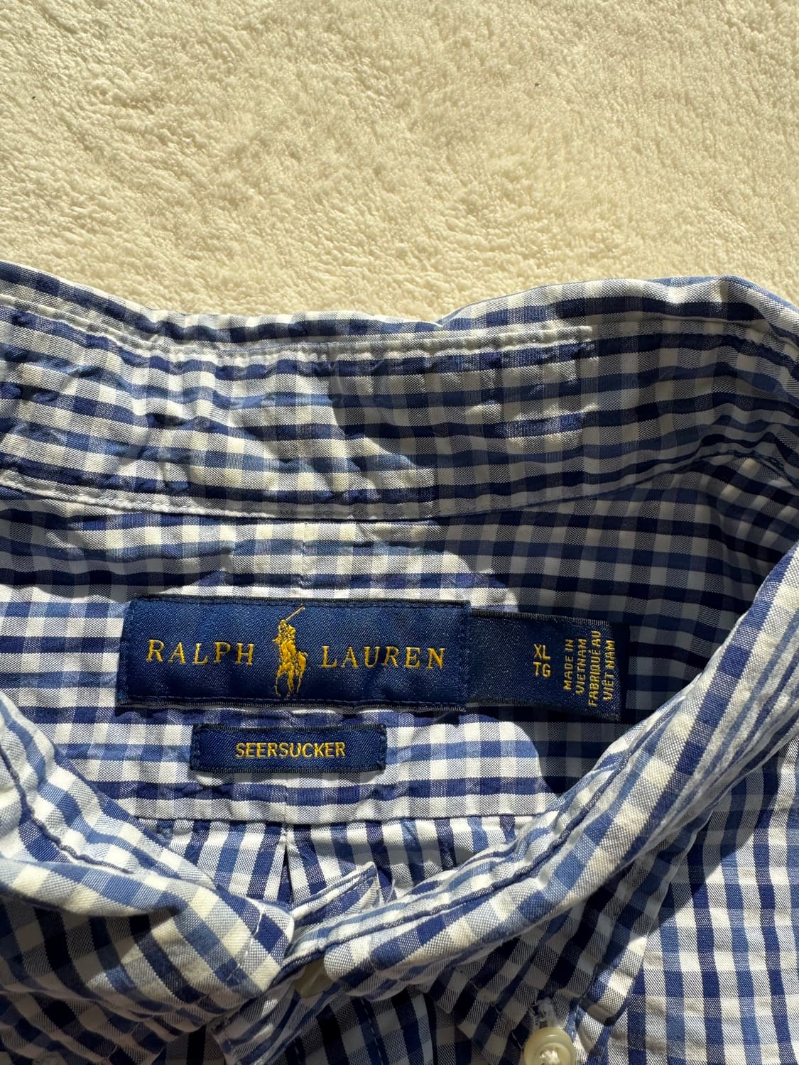 폴로 시어서커 반팔셔츠 상품이미지3