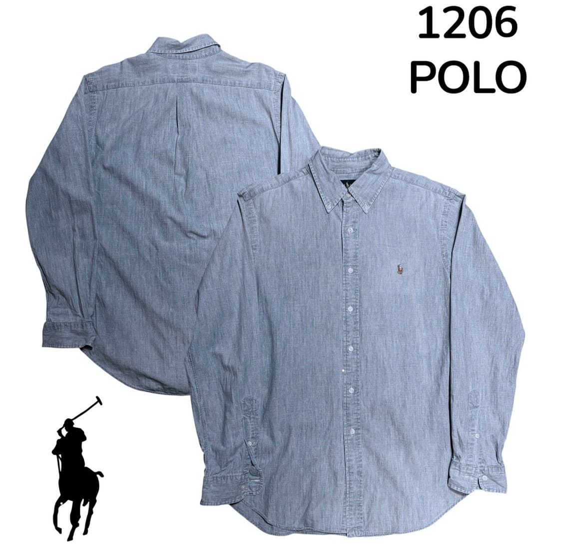 폴로랄프로렌 블루 클래식핏 셔츠 M 상품이미지1