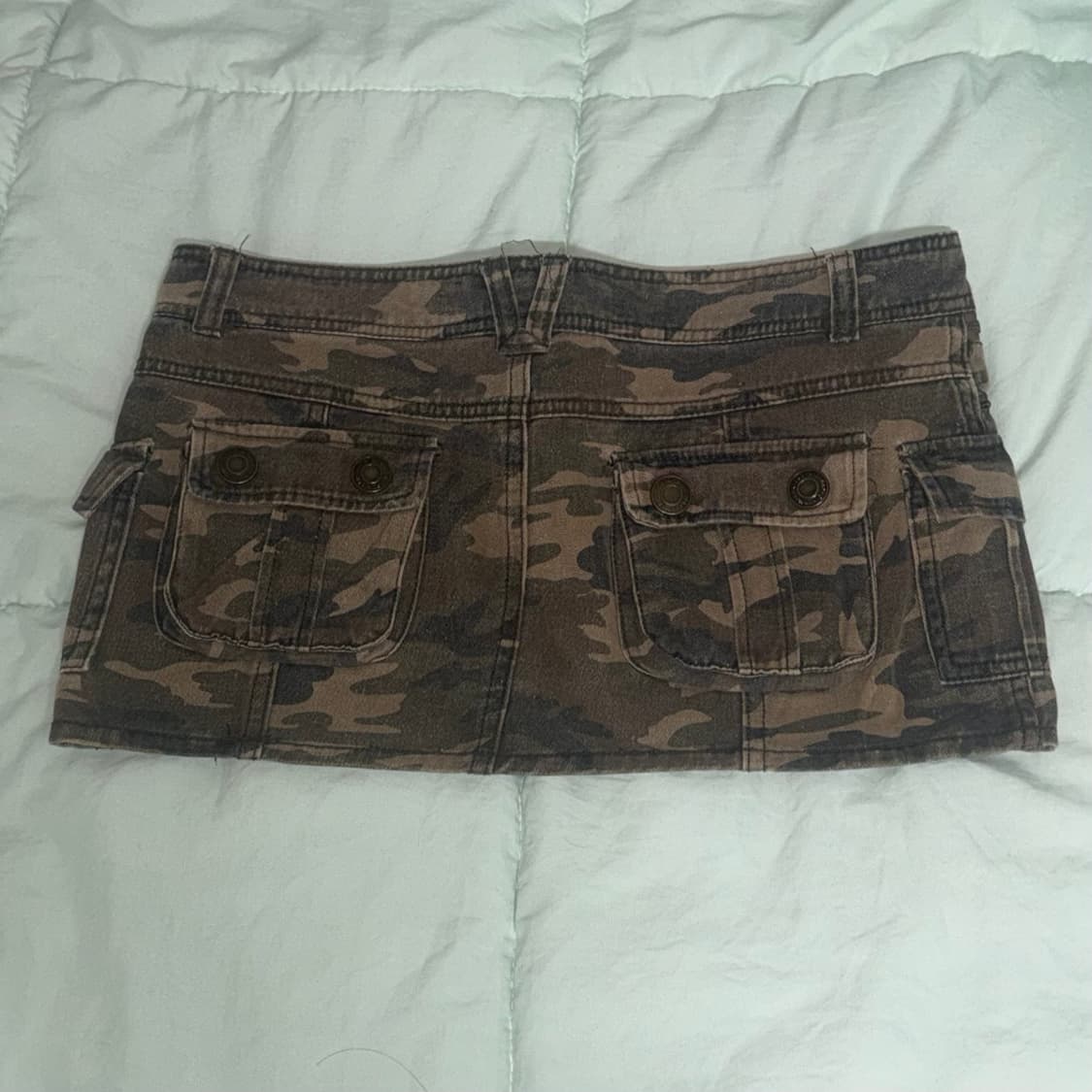 갸루 y2k 카모 카고 미니 스커트  상품이미지2