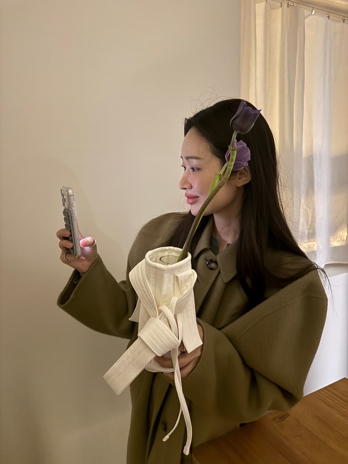 샵오눅 코트 차정원 착용 상품이미지2