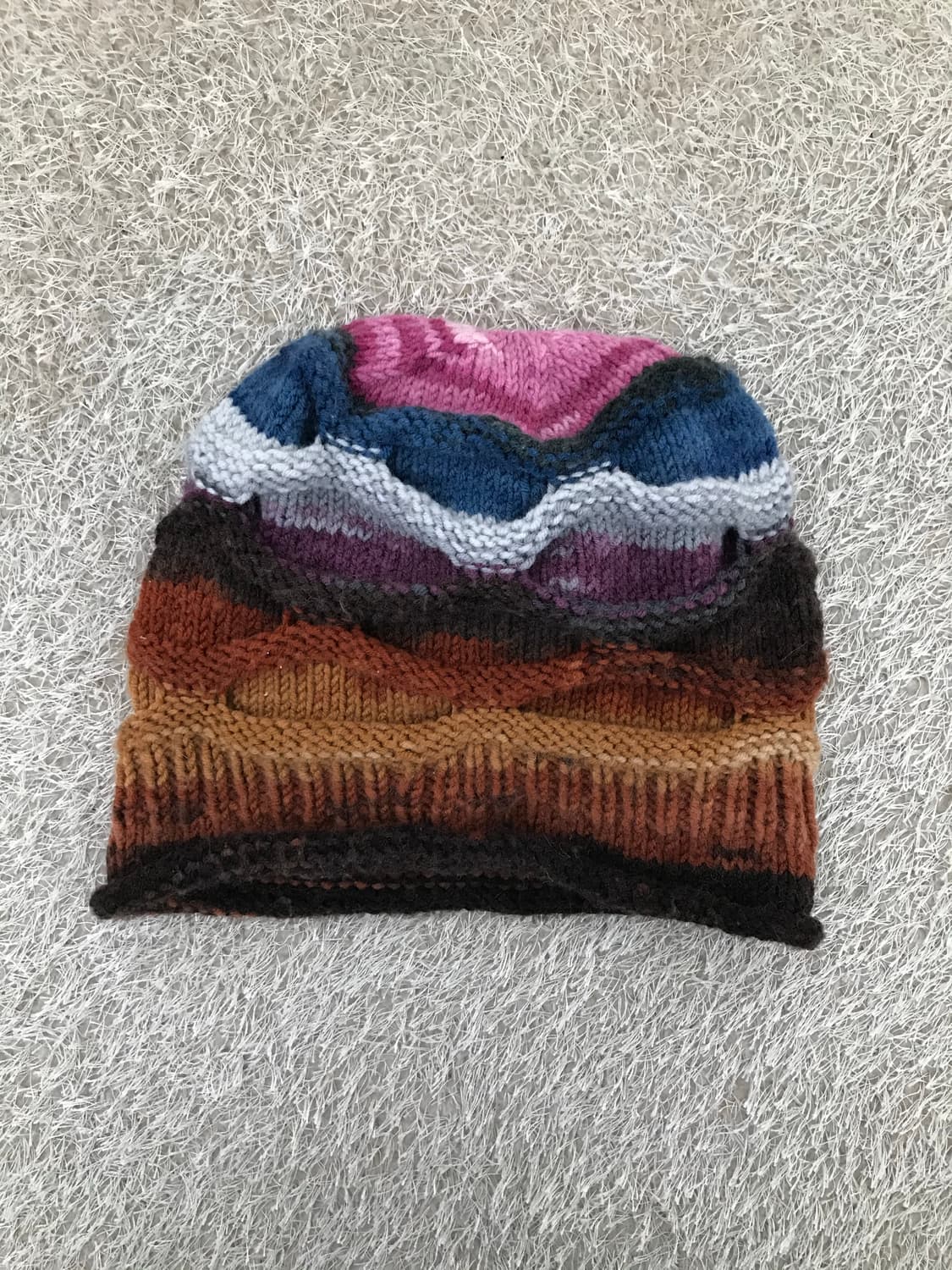 빈티지 그런지 하구미 니트 비니 상품이미지3