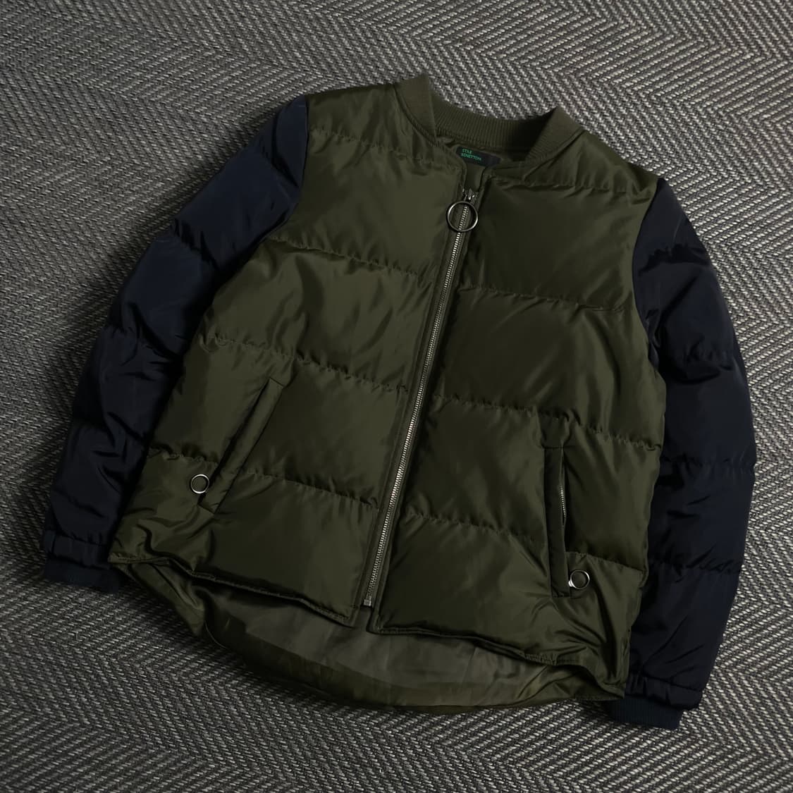 베네통 배색 덕다운 푸퍼 패딩 자켓 y 4740 상품이미지1