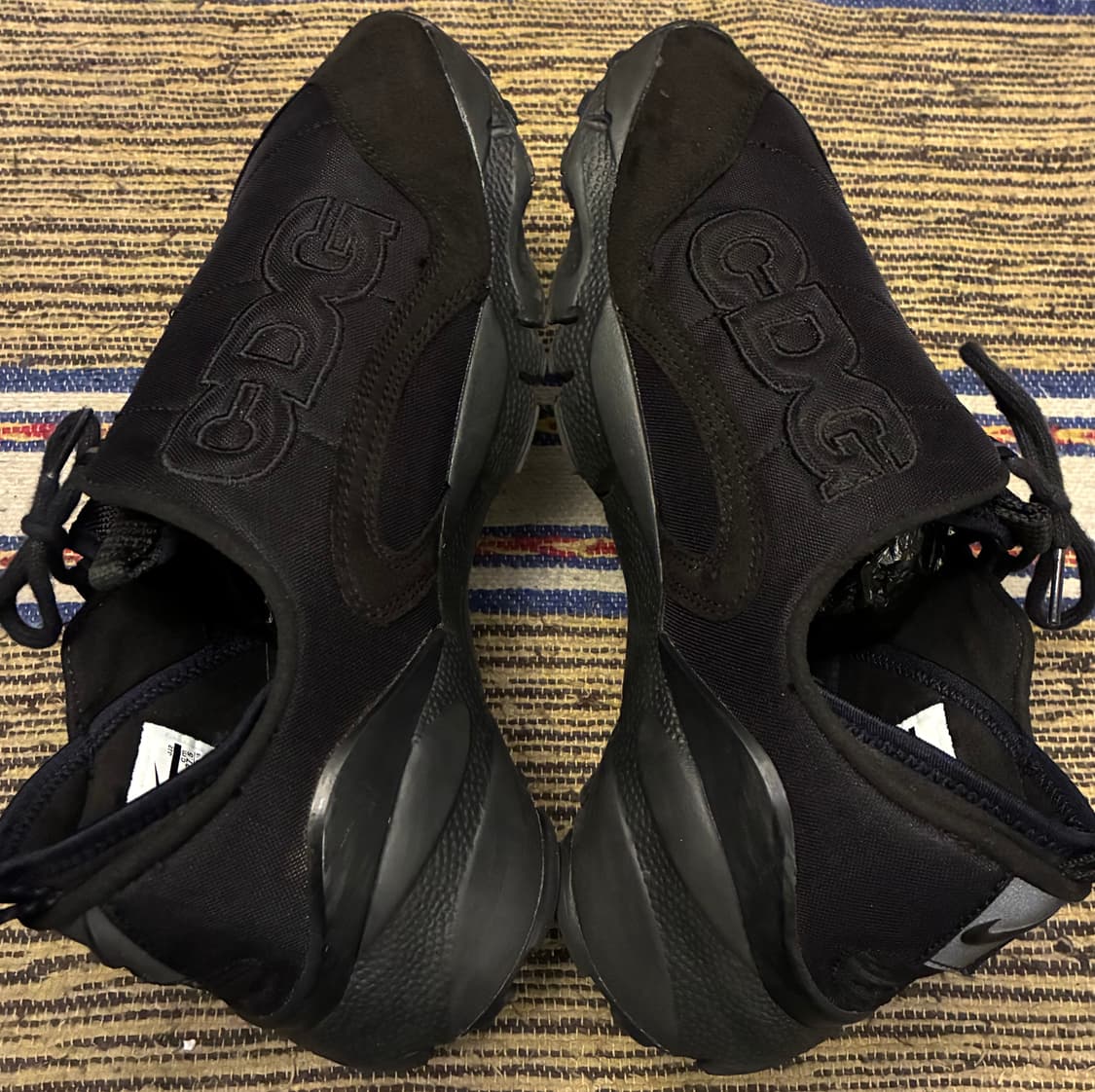 (275)꼼데가르송 x 나이키 에어 풋스케이프 NM 블랙 CDG 상품이미지4