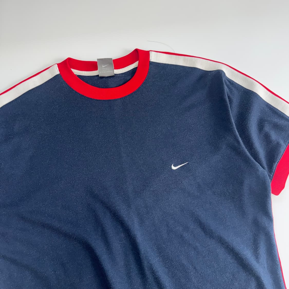 Nike 나이키 네이비 레드 배색 반팔  상품이미지4