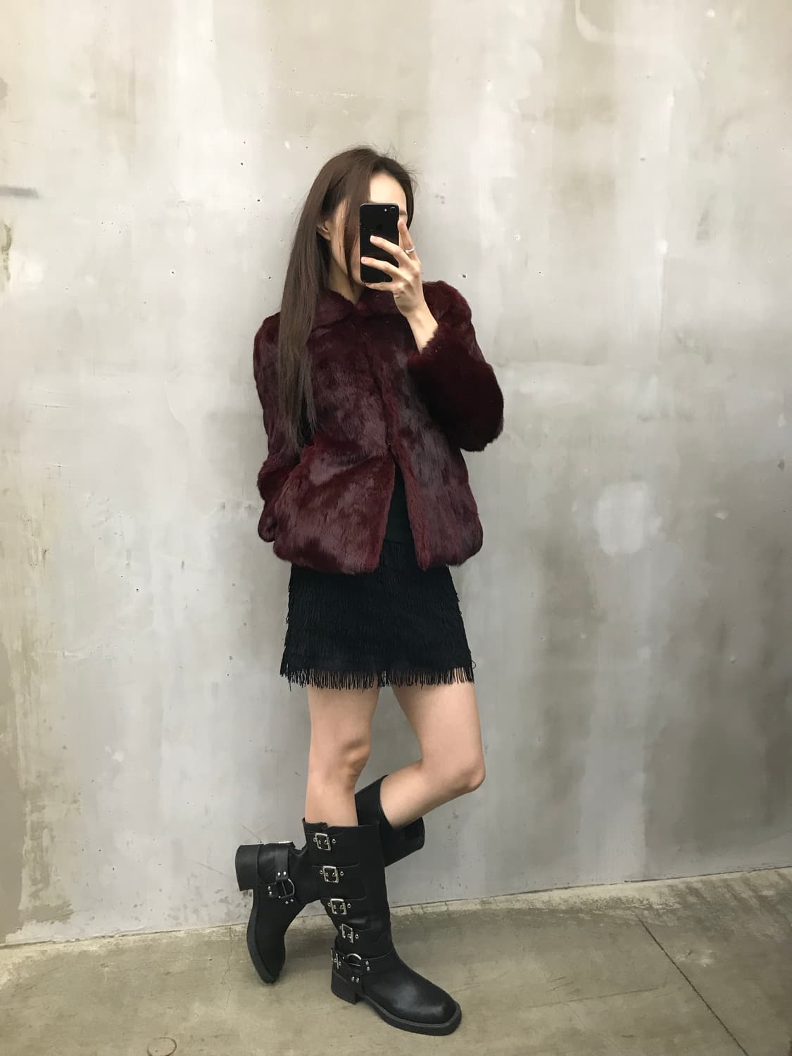 Rabbit fur jacket 상품이미지8
