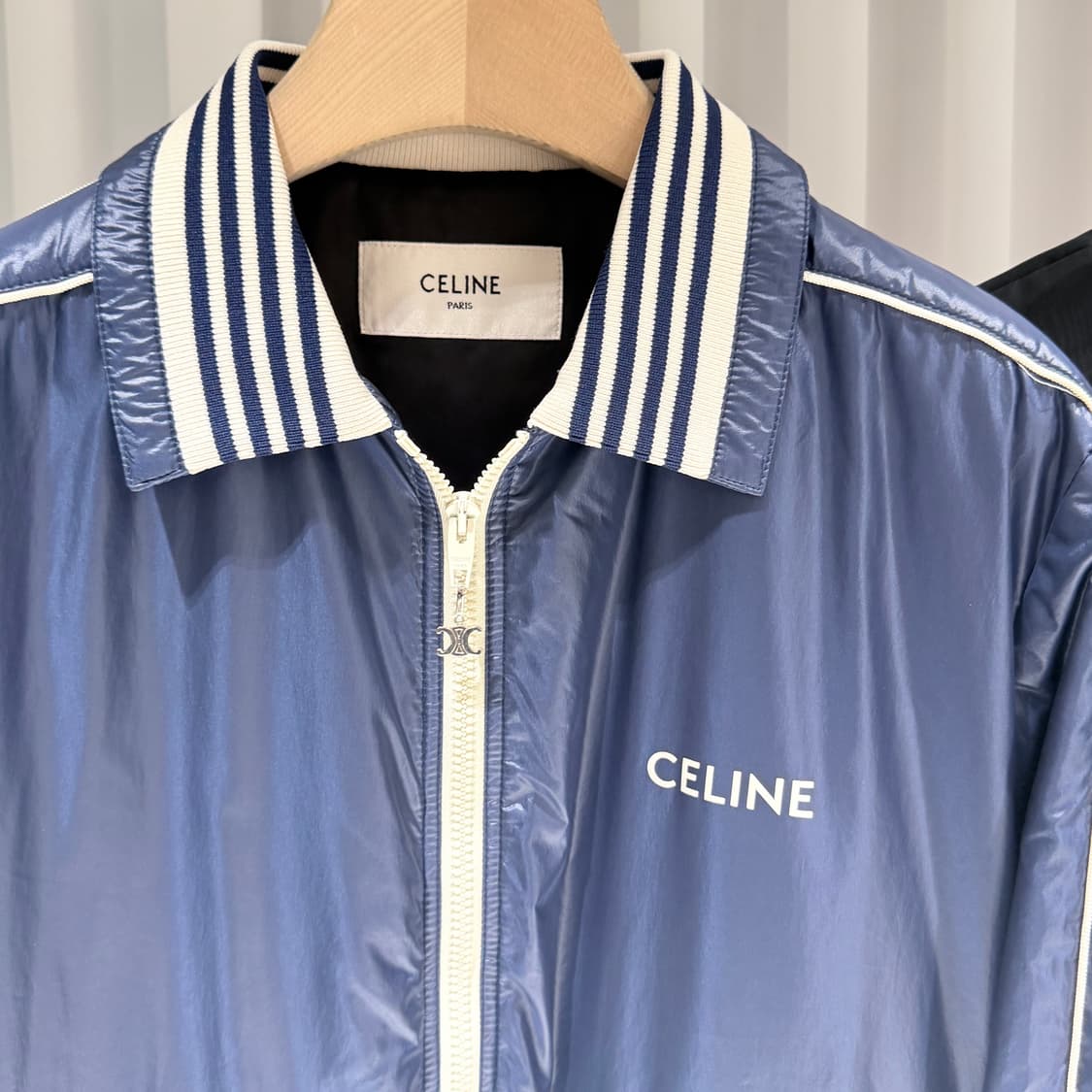 (A+/48) / 셀린느 라이트웨이트 나일론 봄버 블루종 자켓 상품이미지4