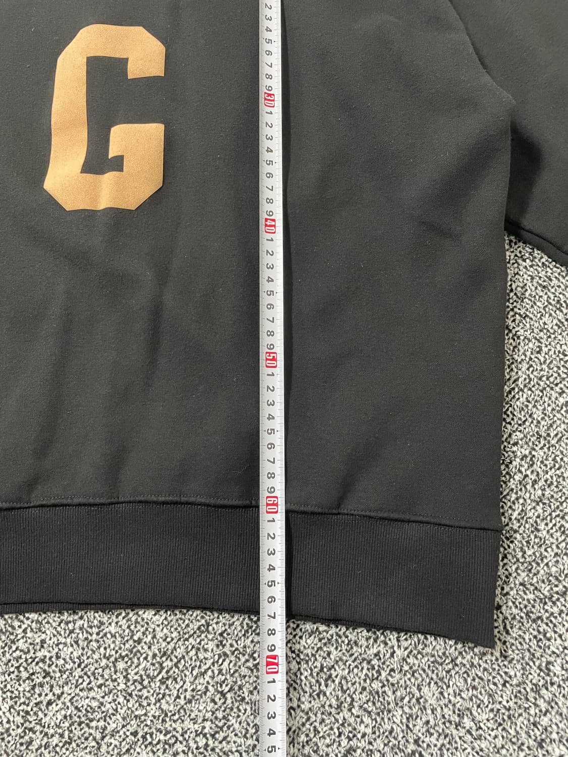 빈티지9. 피어오브갓 피오갓 빅 G 로고 크루넥 맨투맨 스웻셔츠 블랙 상품이미지7
