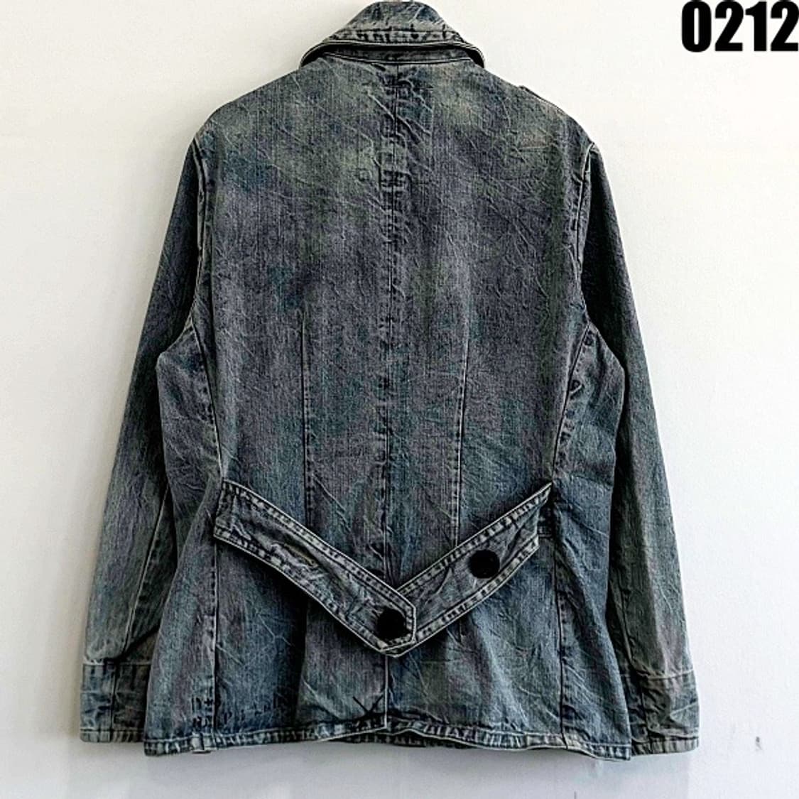 데님앤서플라이 랄프로렌 더블 브레스티드 데님 피코트 L 0212 상품이미지5