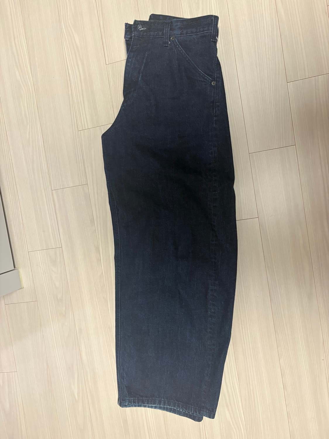 해칭룸 와이드 커브진 인디고 3사이즈 상품이미지4