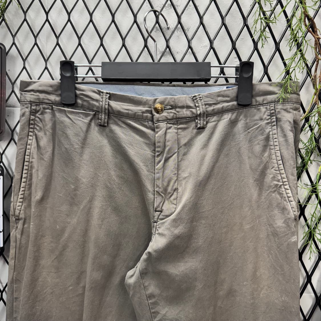 폴로 랄프로렌 스트레치 치노 팬츠 후면 포니 로고 포인트 그레이 상품이미지3