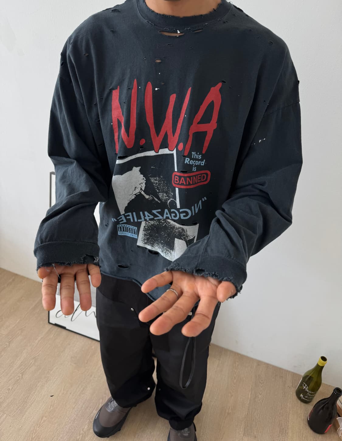 빈티지 N.W.A 긴팔 상품이미지3