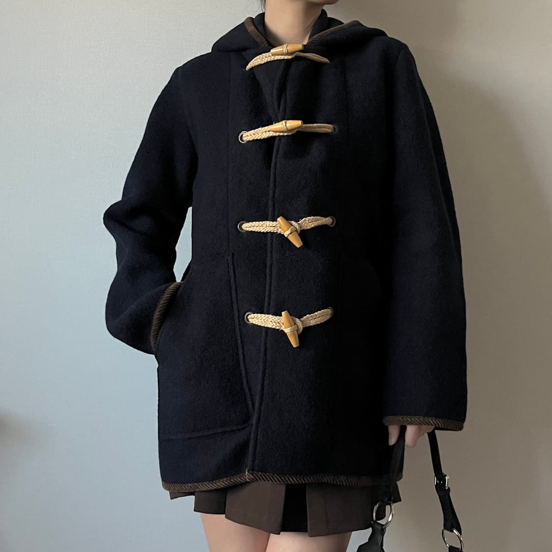 BLANC BLEU MINUIT wool 100% Duffle coat 상품이미지1