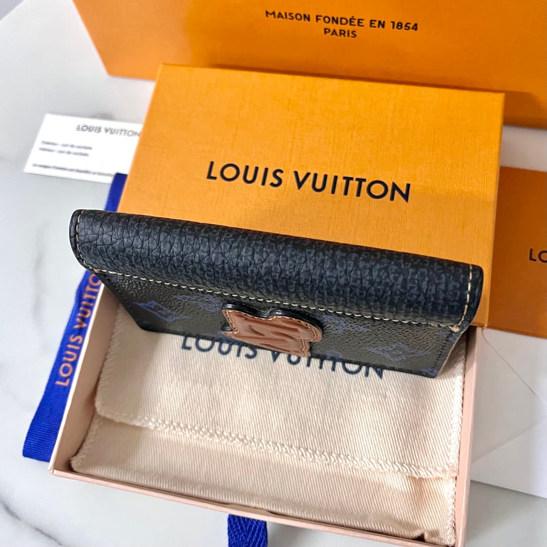 [S급/한정판] 루이비통 카드지갑 포켓 오거나이저 블루 M81789 상품이미지5