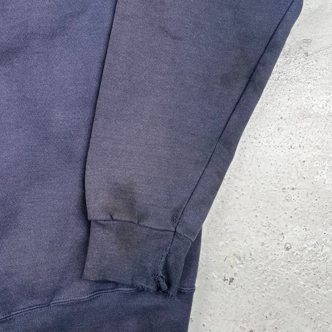 빈티지 FedEx Thrashed Ghost Pocket 후드 네이비 상품이미지10