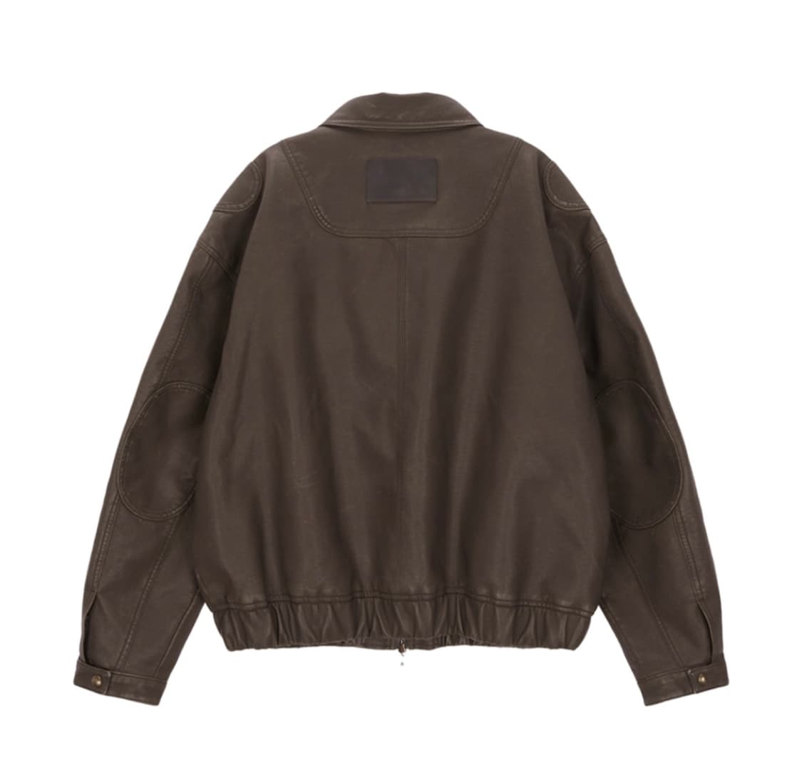 Matin Kim - LEATHER BOMBER JUMPER 상품이미지2
